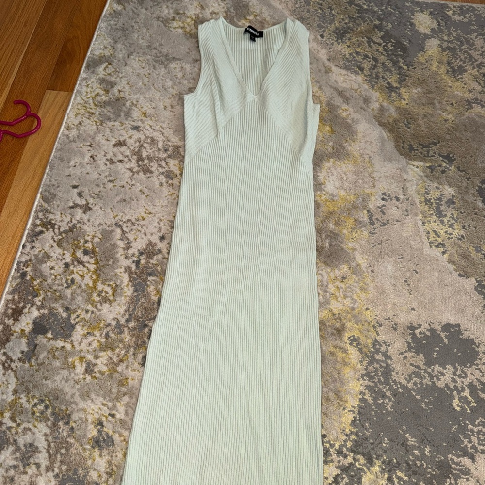 Express Light Green Maxi Dress
